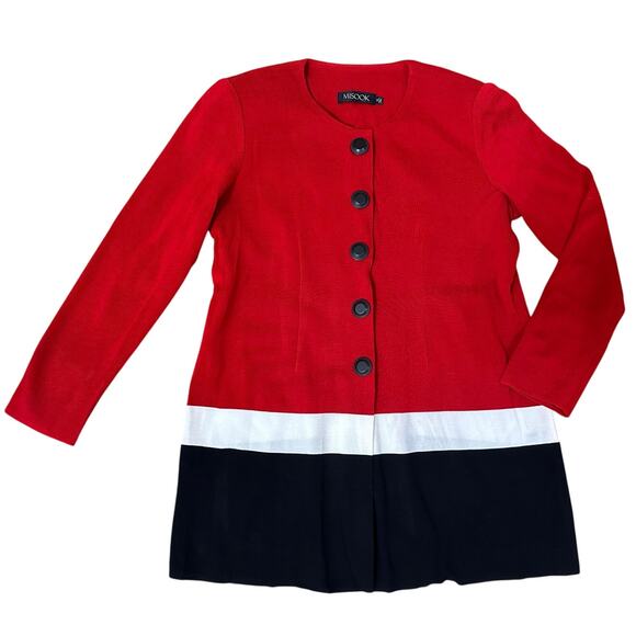 Misook Colorblock Knit Blazer - Picture 1 of 6